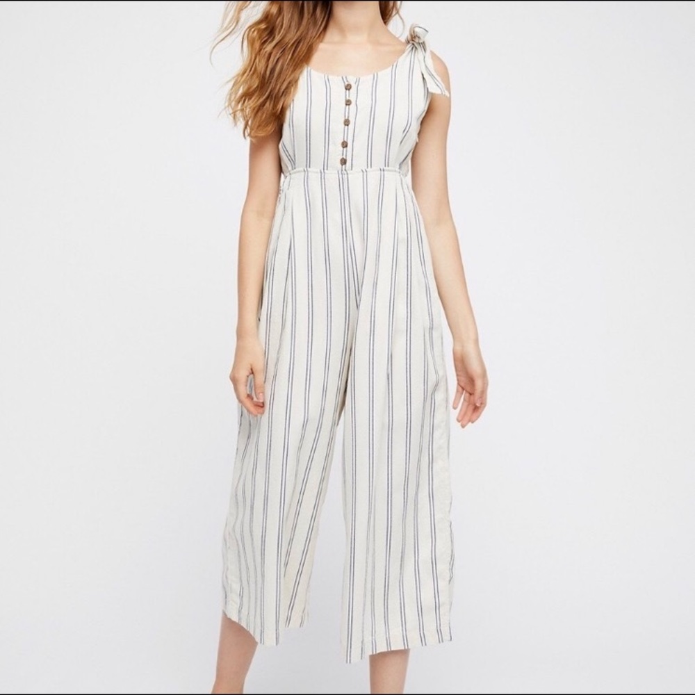 Free People Stripe Tie One-Piece